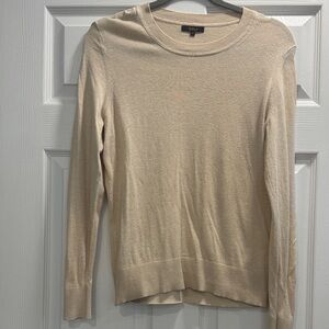 Chico's Beige Crew Neck Sweater